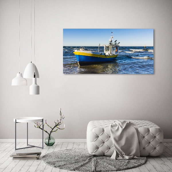Foto quadro su tela Un cutter in mare