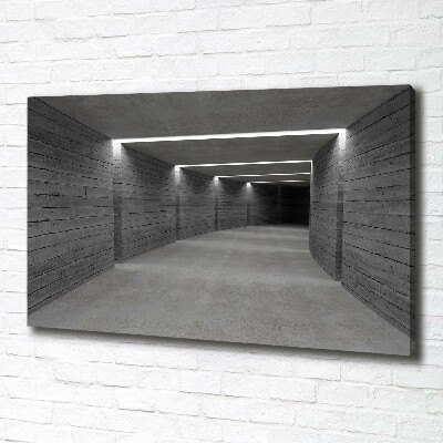 Quadro stampa su tela Tunnel in cemento