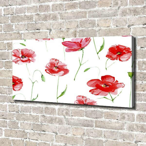 Quadro stampa su tela Papaveri