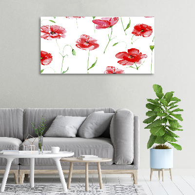 Quadro stampa su tela Papaveri