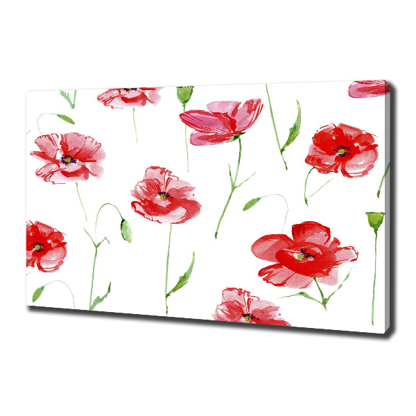 Quadro stampa su tela Papaveri
