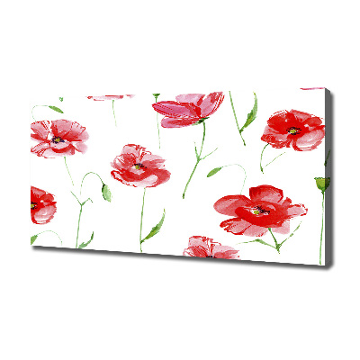 Quadro stampa su tela Papaveri