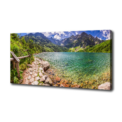 Foto quadro su tela L'occhio del mare dei Monti Tatra