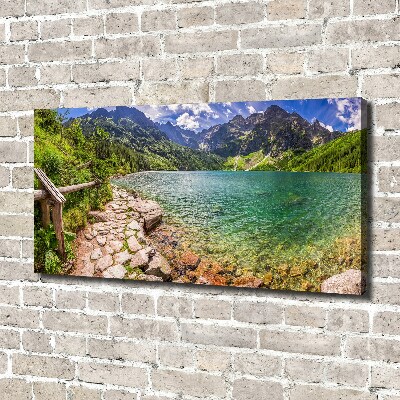 Foto quadro su tela L'occhio del mare dei Monti Tatra