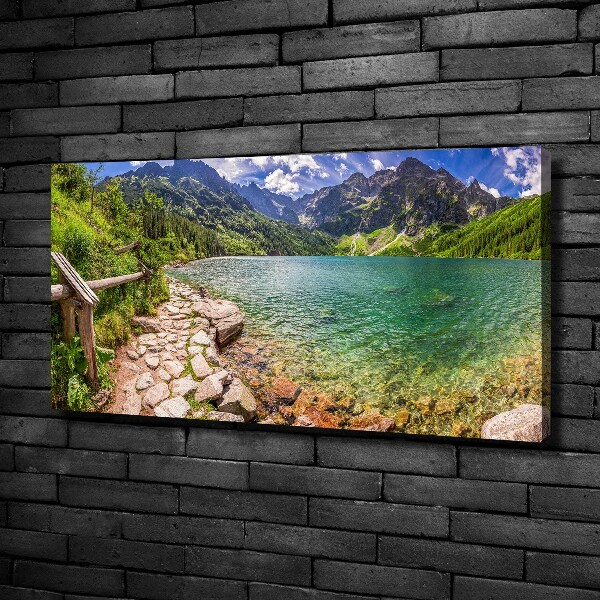 Foto quadro su tela L'occhio del mare dei Monti Tatra
