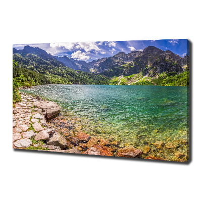 Foto quadro su tela L'occhio del mare dei Monti Tatra