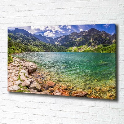 Foto quadro su tela L'occhio del mare dei Monti Tatra