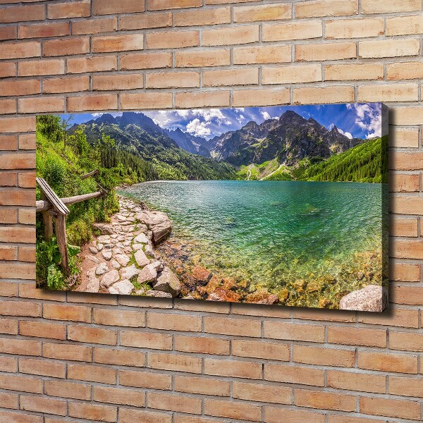Foto quadro su tela L'occhio del mare dei Monti Tatra