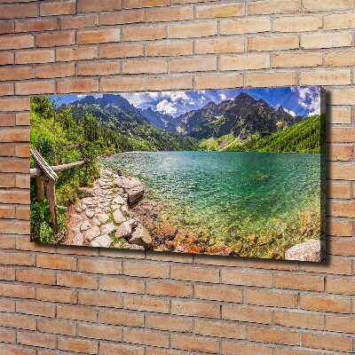 Foto quadro su tela L'occhio del mare dei Monti Tatra