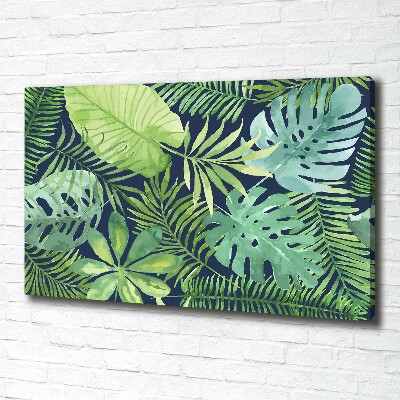Foto quadro su tela Foglie tropicali