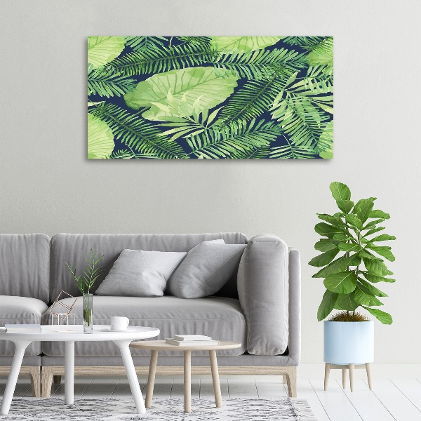 Quadro stampa su tela Foglie tropicali
