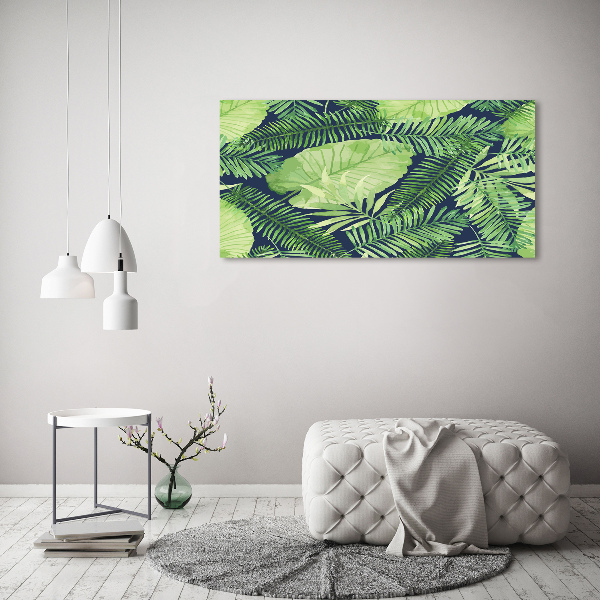 Quadro stampa su tela Foglie tropicali