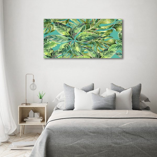 Quadro stampa su tela Foglie tropicali