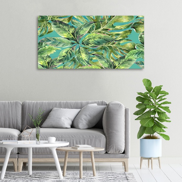 Quadro stampa su tela Foglie tropicali