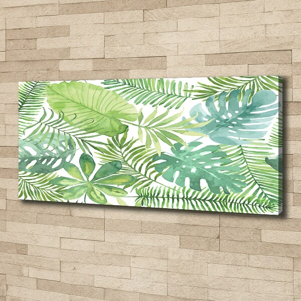 Quadro su tela Foglie tropicali