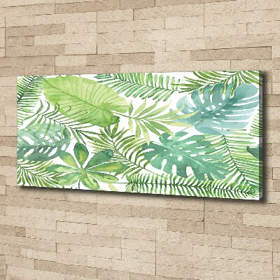 Quadro su tela Foglie tropicali