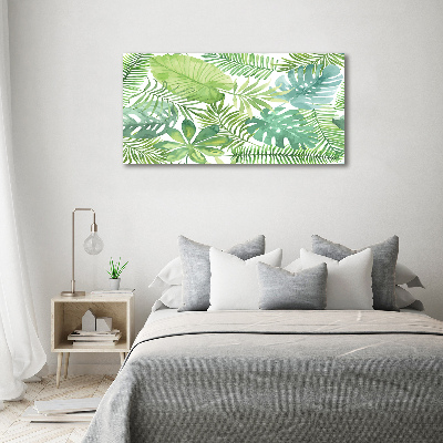 Quadro su tela Foglie tropicali