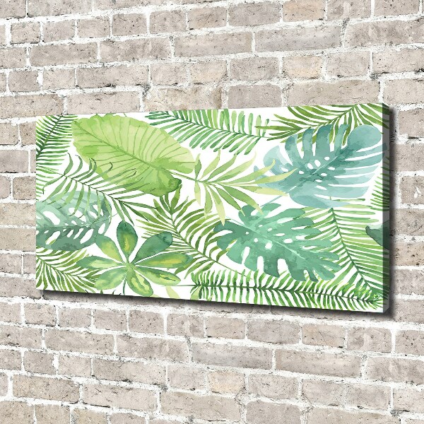 Quadro su tela Foglie tropicali