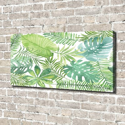 Quadro su tela Foglie tropicali