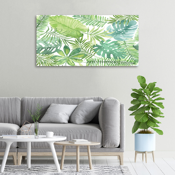 Quadro su tela Foglie tropicali