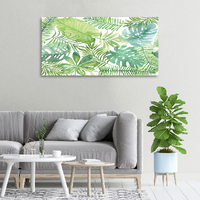 Quadro su tela Foglie tropicali