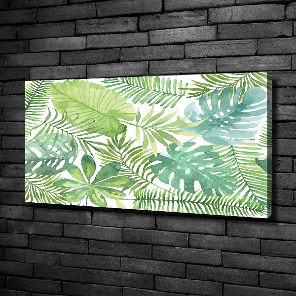 Quadro su tela Foglie tropicali