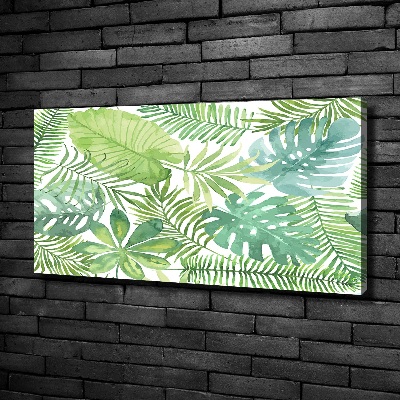 Quadro su tela Foglie tropicali