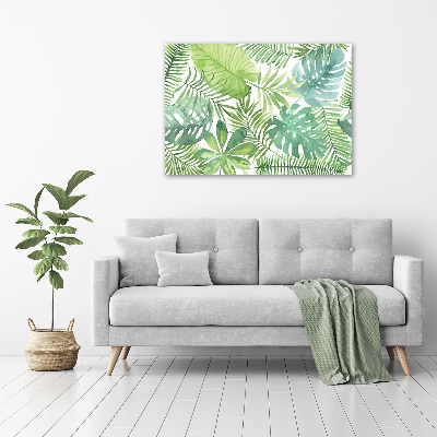 Quadro su tela Foglie tropicali