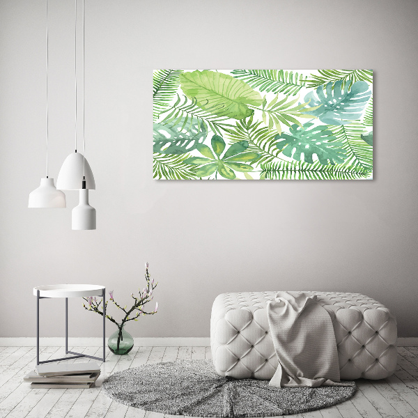 Quadro su tela Foglie tropicali