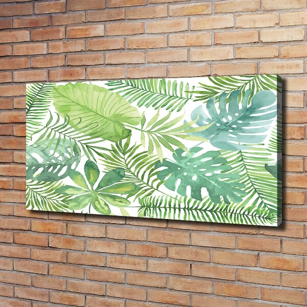 Quadro su tela Foglie tropicali