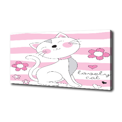 Foto quadro su tela Gatto bianco