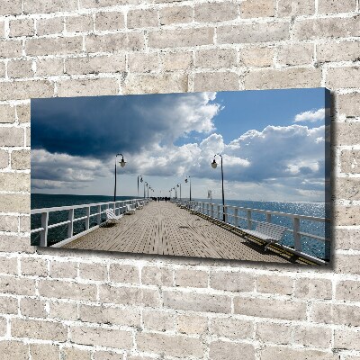 Quadro stampa su tela Molo di Orłowo