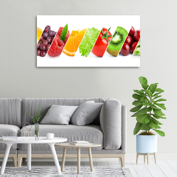 Quadro su tela Frutta e verdura
