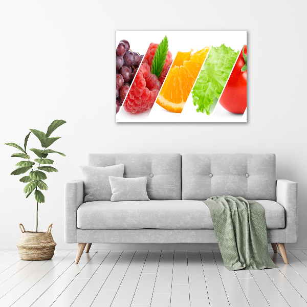 Quadro su tela Frutta e verdura