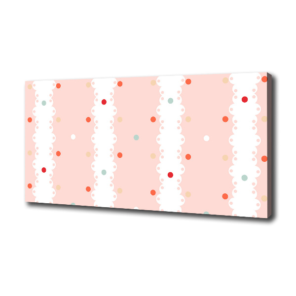 Quadro su tela Sfondo a pois colorati