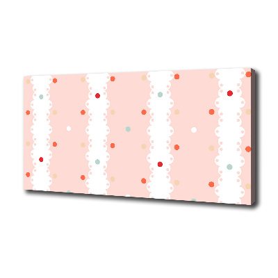 Quadro su tela Sfondo a pois colorati