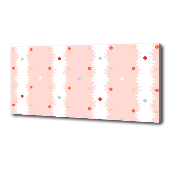 Quadro su tela Sfondo a pois colorati