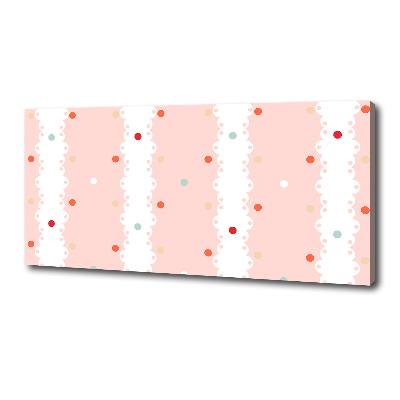 Quadro su tela Sfondo a pois colorati