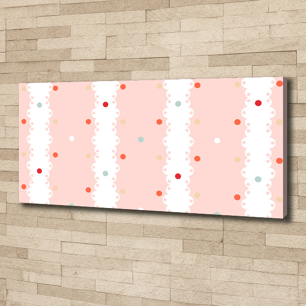 Quadro su tela Sfondo a pois colorati