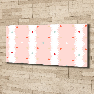 Quadro su tela Sfondo a pois colorati