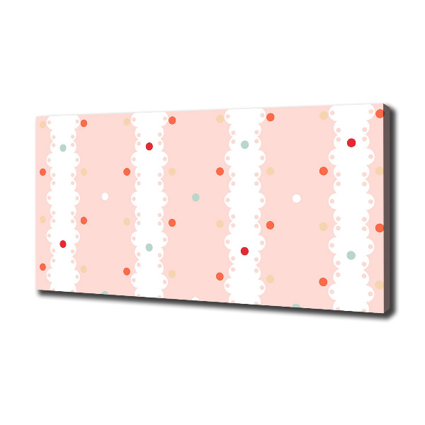 Quadro su tela Sfondo a pois colorati