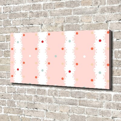 Quadro su tela Sfondo a pois colorati