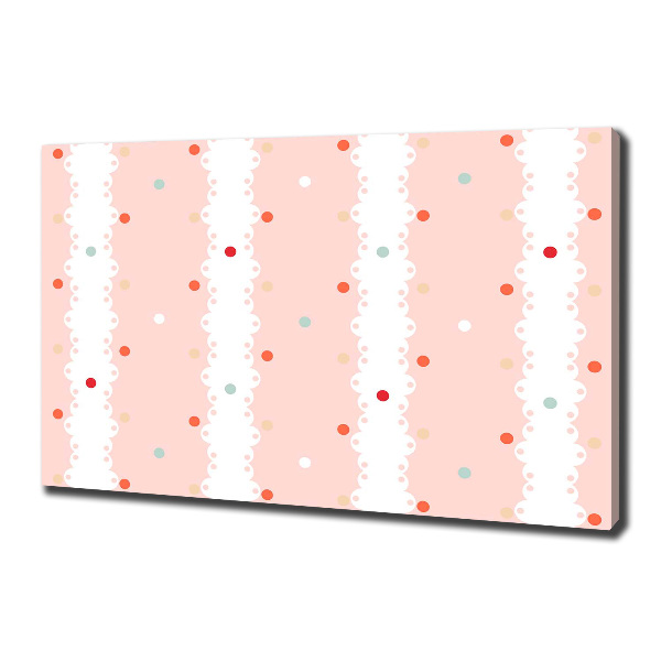 Quadro su tela Sfondo a pois colorati