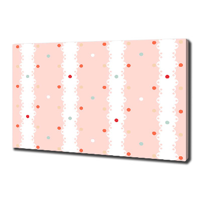 Quadro su tela Sfondo a pois colorati