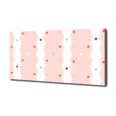 Quadro su tela Sfondo a pois colorati