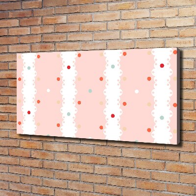 Quadro su tela Sfondo a pois colorati