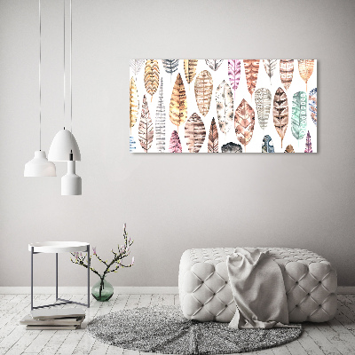 Foto quadro su tela Piume colorate