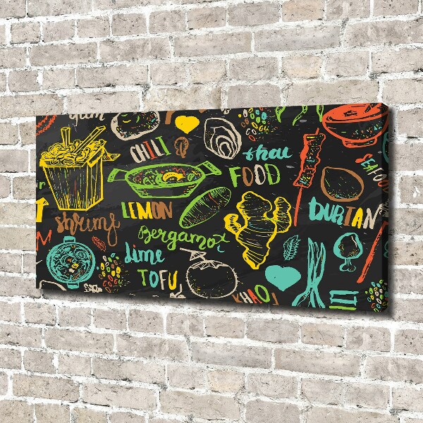 Quadro su tela Cibo tailandese