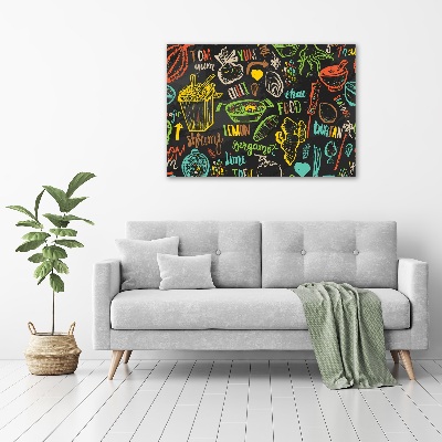 Quadro su tela Cibo tailandese