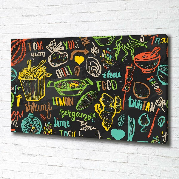 Quadro su tela Cibo tailandese